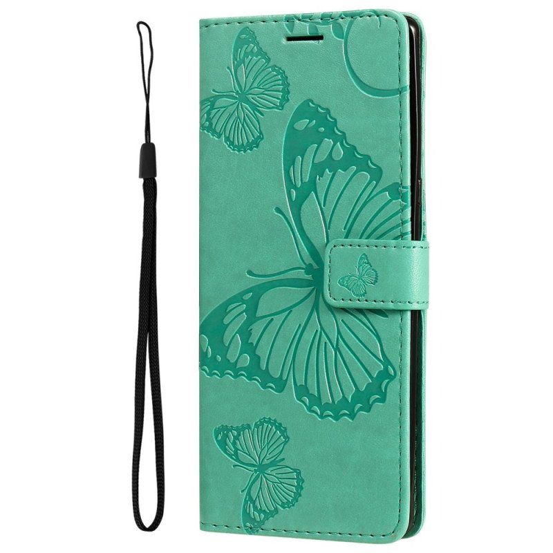 Fodral Xiaomi Redmi 10C Med Kedjar Jättebandfjärilar