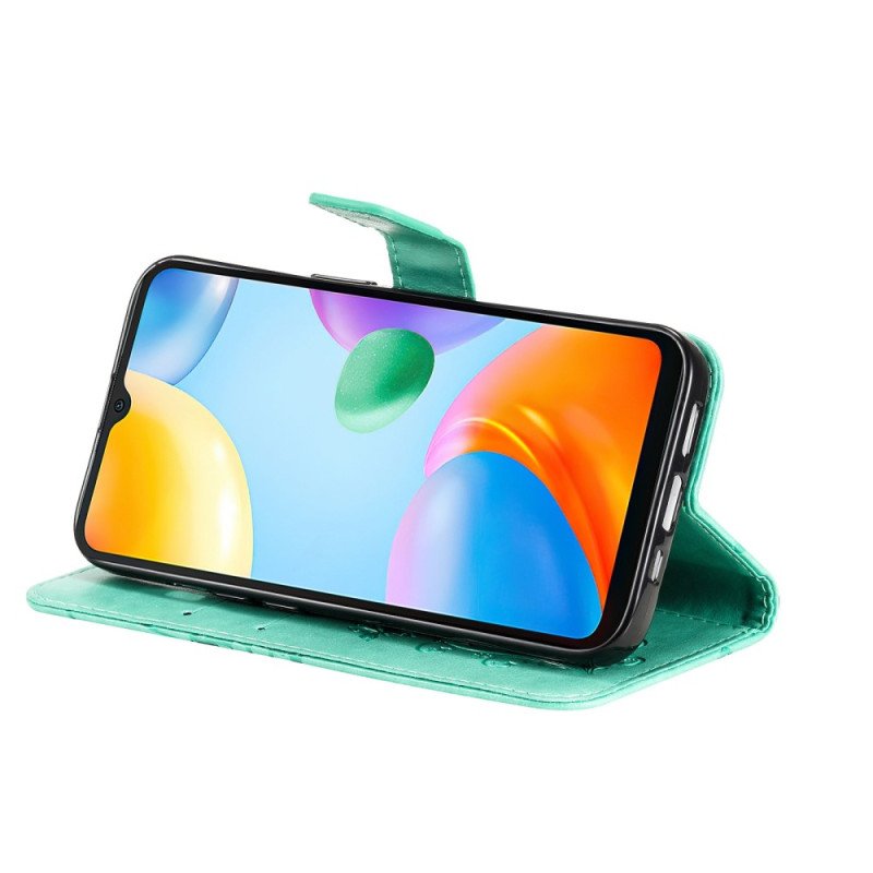Fodral Xiaomi Redmi 10C Med Kedjar Jättebandfjärilar