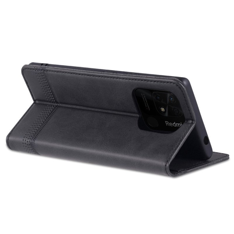 Folio-fodral Xiaomi Redmi 10C Läderfodral Azns