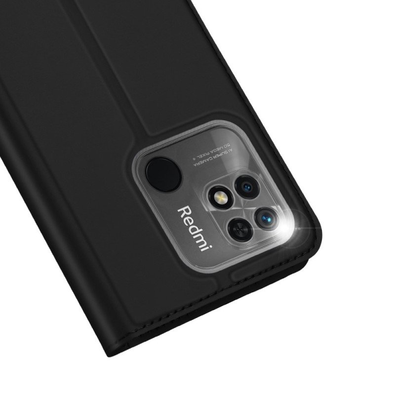 Folio-fodral Xiaomi Redmi 10C Läderfodral Skin-pro Series Dux Ducis