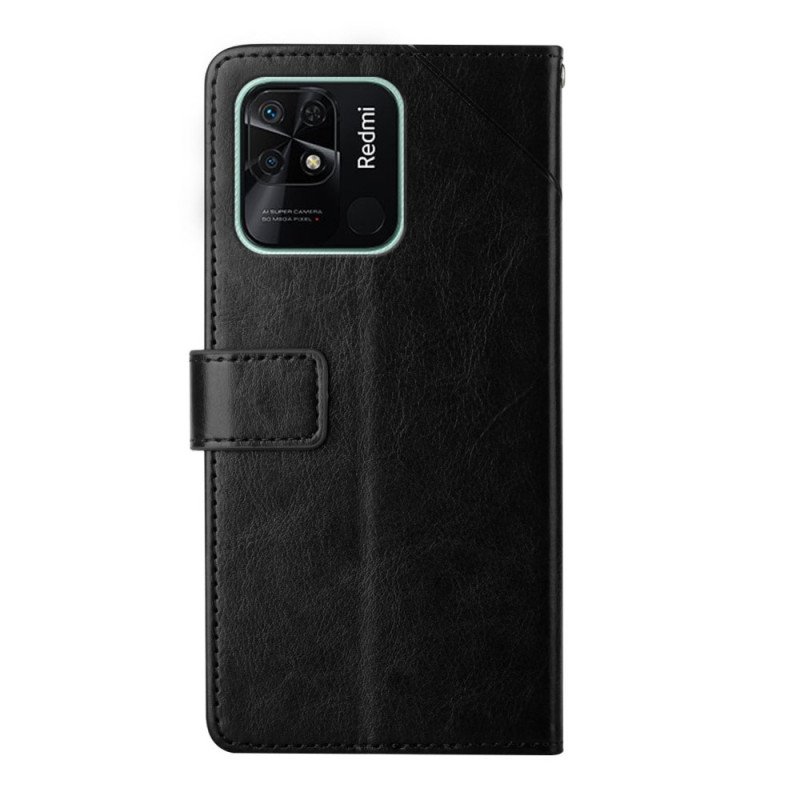 Folio-fodral Xiaomi Redmi 10C Med Kedjar Y Strappy Design