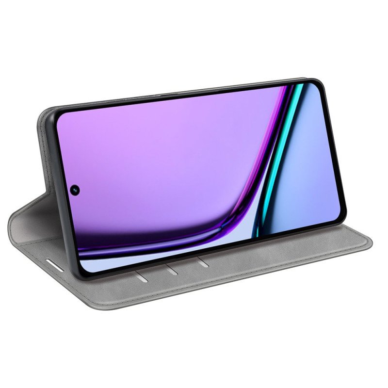 Folio-fodral Realme C67 Lädermodell