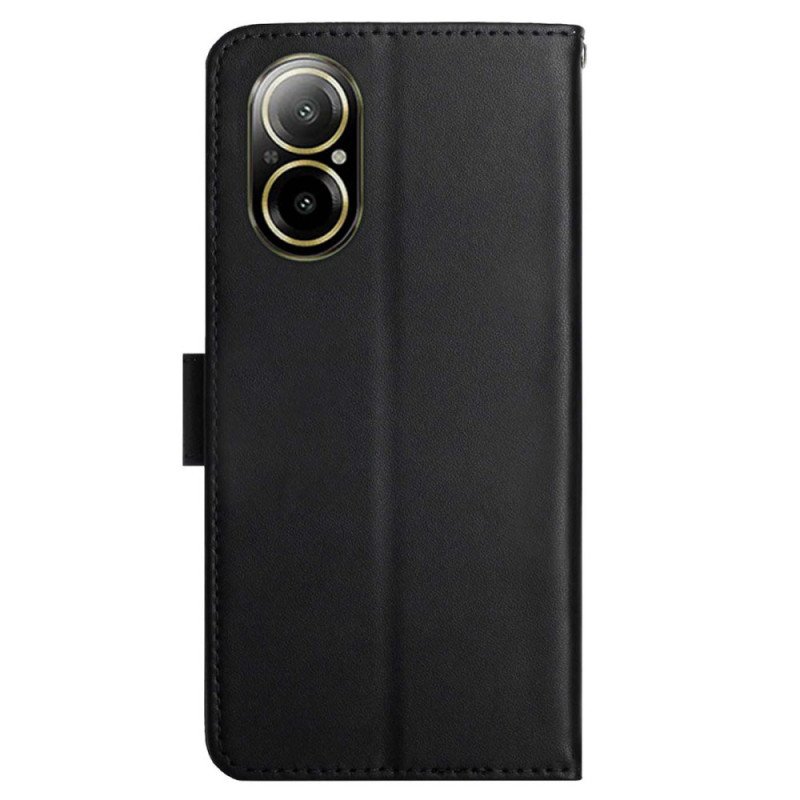 Läderfodral Realme C67 Telefonfodral Nappaläder