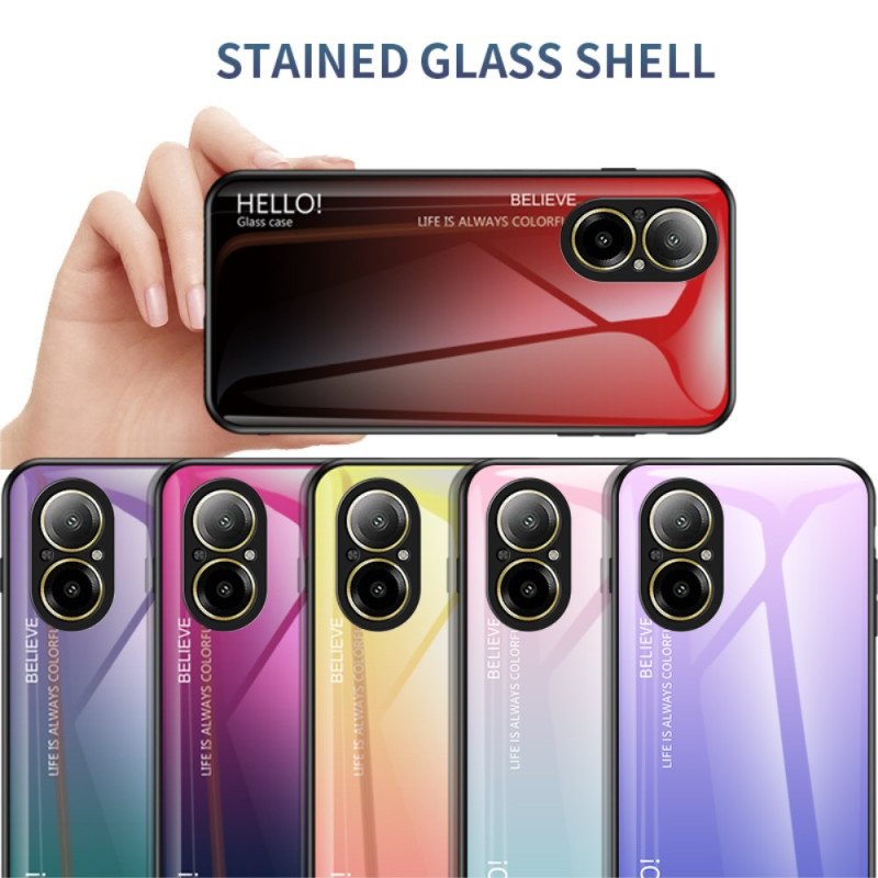 Skal För Realme C67 Hello Härdat Glas