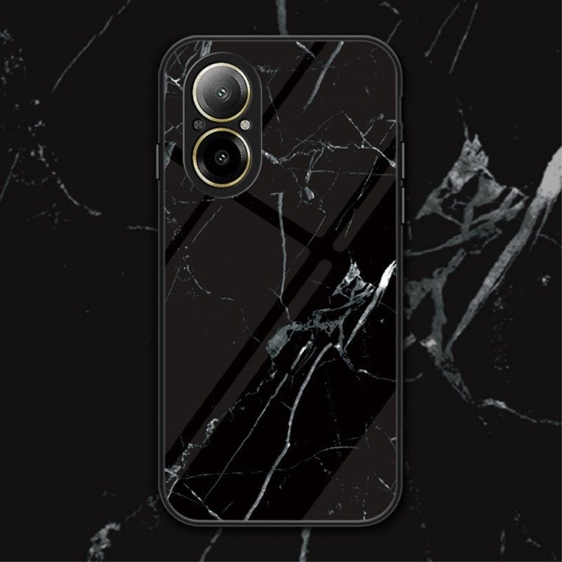 Skal Realme C67 Mönster I Härdat Glas I Marmor