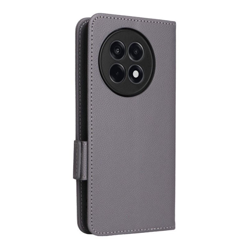 Fodral För Oneplus 13r Litchitextur Med Rem