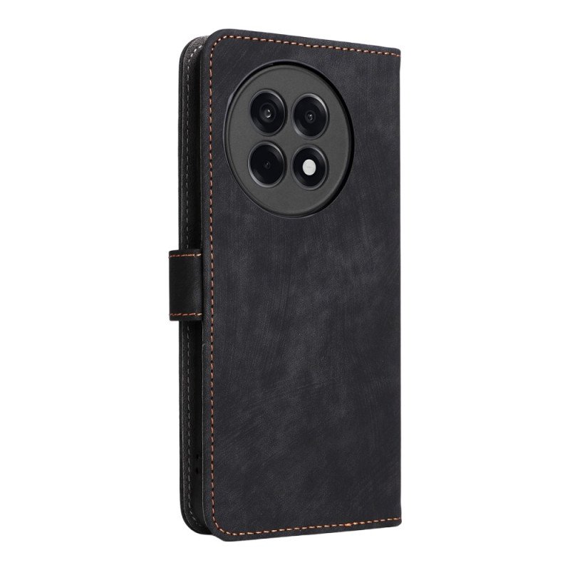 Fodral För Oneplus 13r Rfid-blockerande Lädereffekt Med Rem