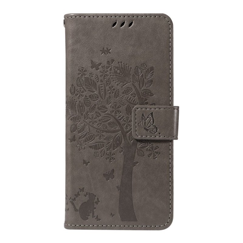 Fodral För Oneplus 13r Träd Och Katt