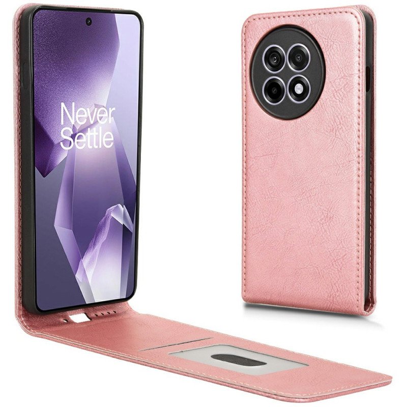 Fodral Oneplus 13r Konstläder Med Vertikal Flik