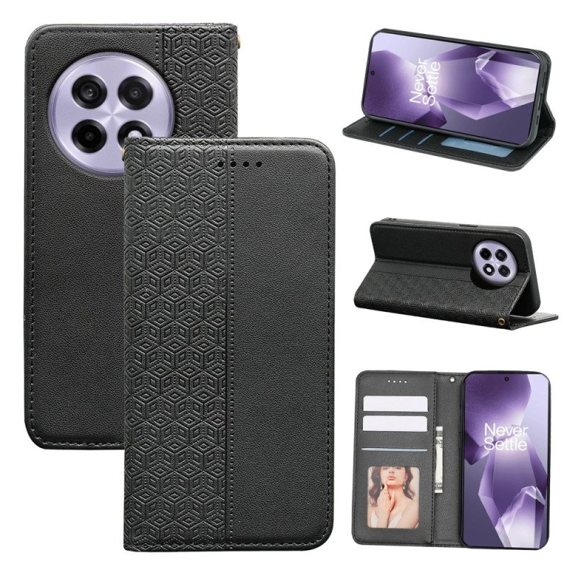 Folio-fodral Oneplus 13r Plånbok Med Rutigt Mönster