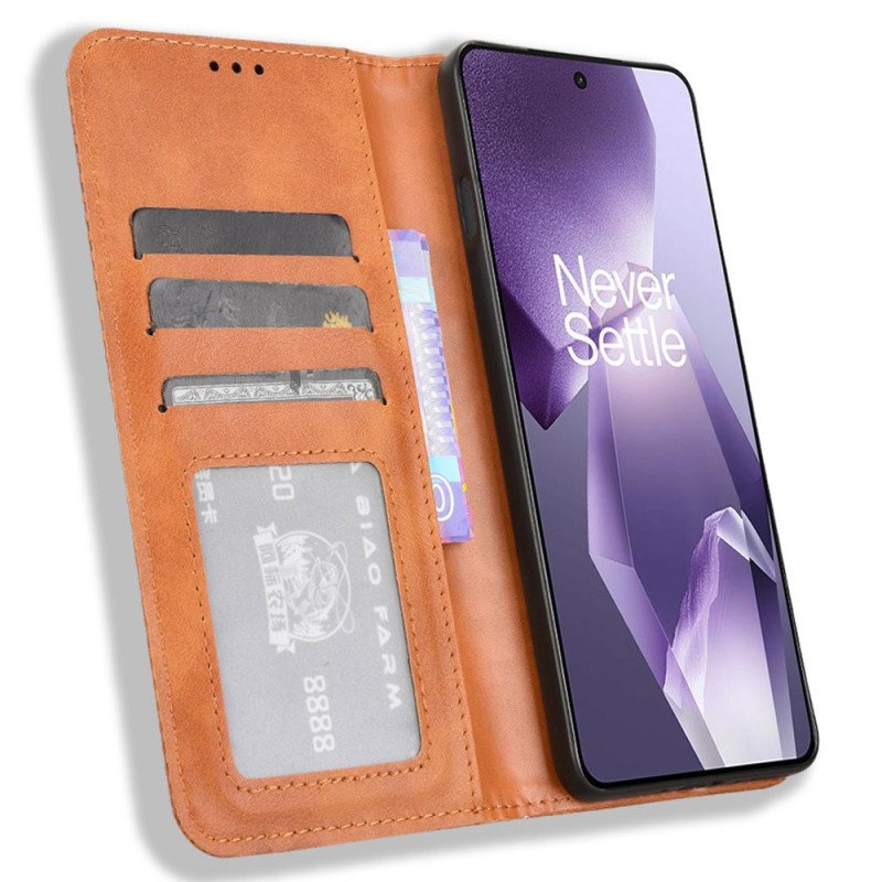 Folio-fodral Oneplus 13r Telefonfodral Vintagekant