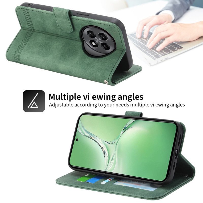 Läderfodral Oneplus 13r Telefonfodral Dierfeng