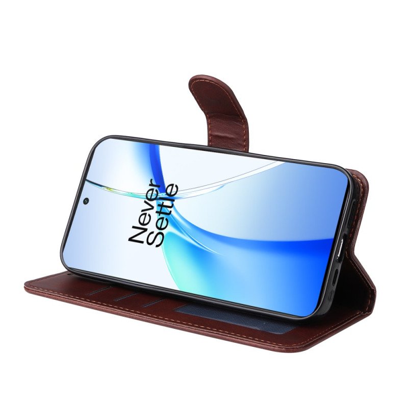 Läderskal Fodral Oneplus 13r Enkel Läderrem