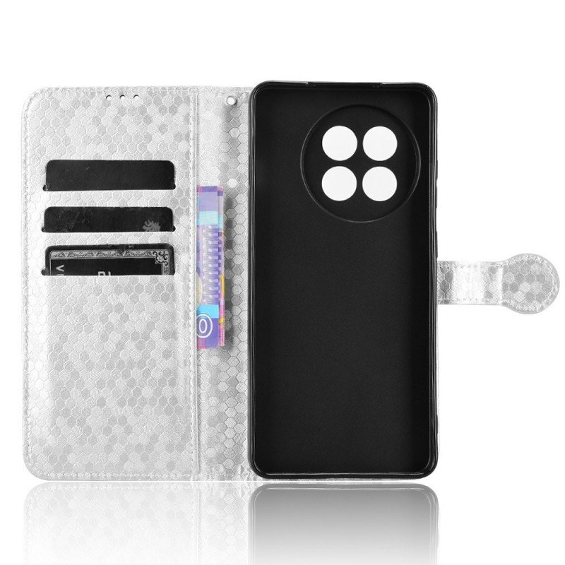 Läderskal Fodral Oneplus 13r Glänsande Prickar