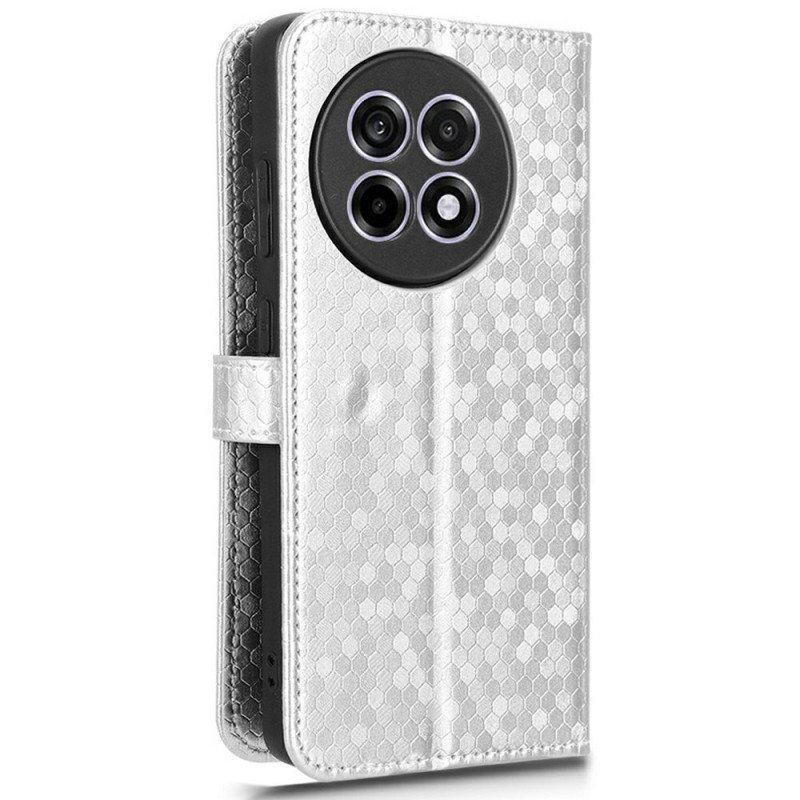 Läderskal Fodral Oneplus 13r Glänsande Prickar