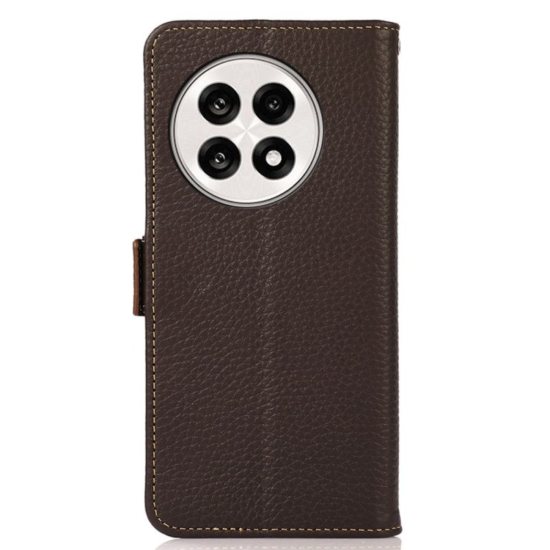 Läderskal Fodral Oneplus 13r Khazneh Läder Rfid-skydd