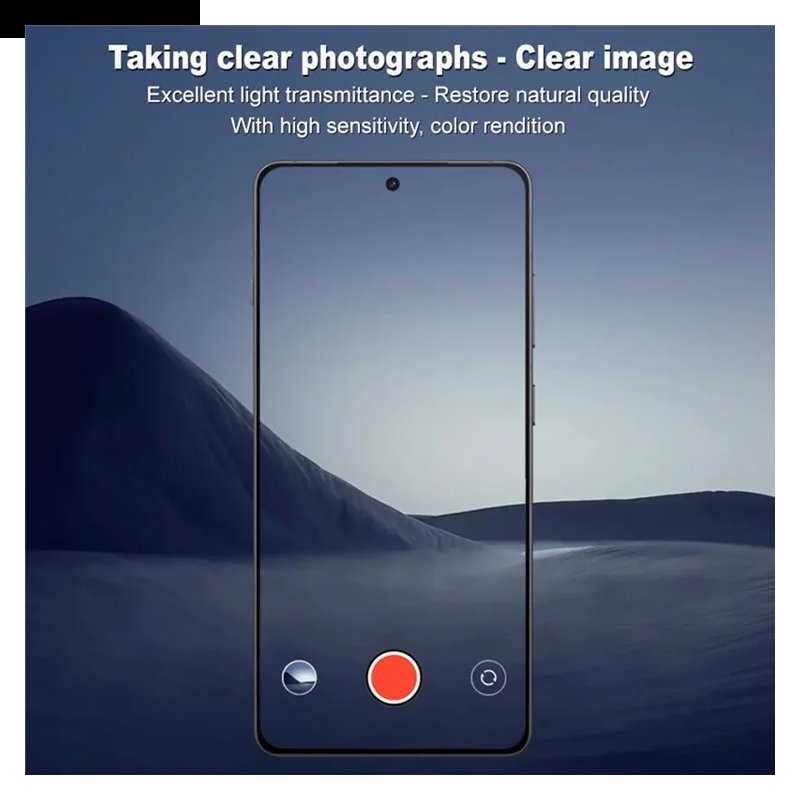 Linsskydd I Härdat Glas För Oneplus 13r (svart Version)