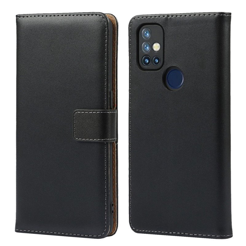 Fodral OnePlus Nord N10 Äkta Läderfärg