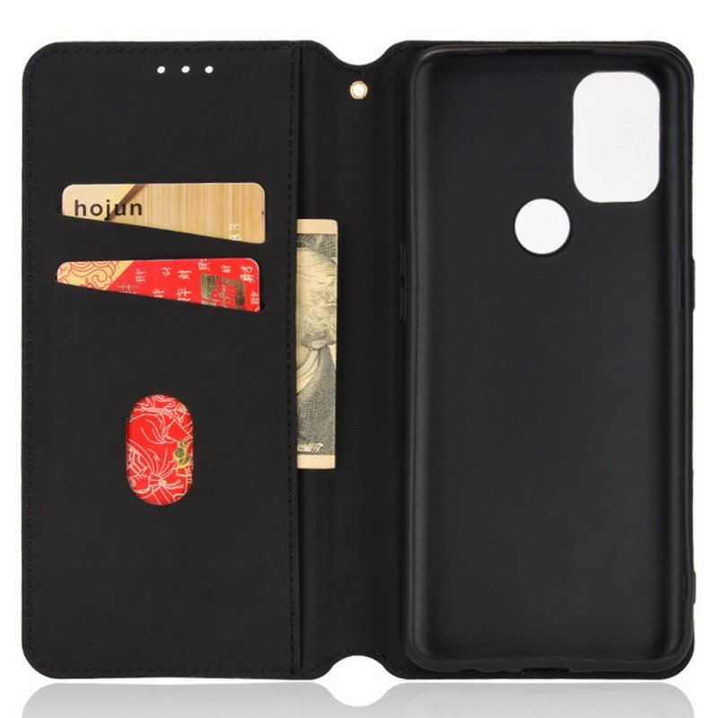 Folio-fodral OnePlus Nord N10 Läderfodral Diamantlädereffekt