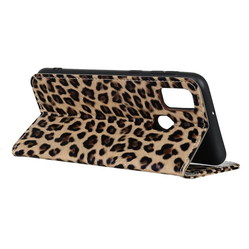Läderfodral OnePlus Nord N10 Leopard