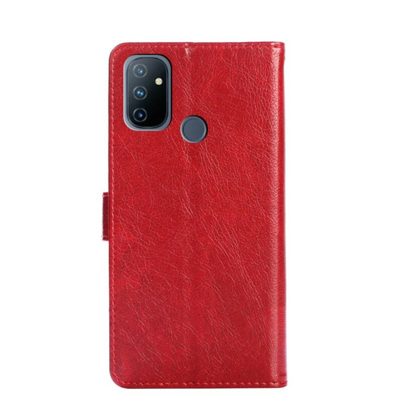 Fodral OnePlus Nord N100 Främre Myntväska Och Rem