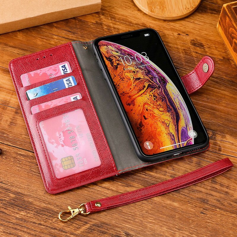 Fodral OnePlus Nord N100 Främre Myntväska Och Rem