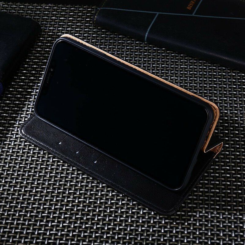 Folio-fodral OnePlus Nord N100 Läderfodral Stil Lädernit