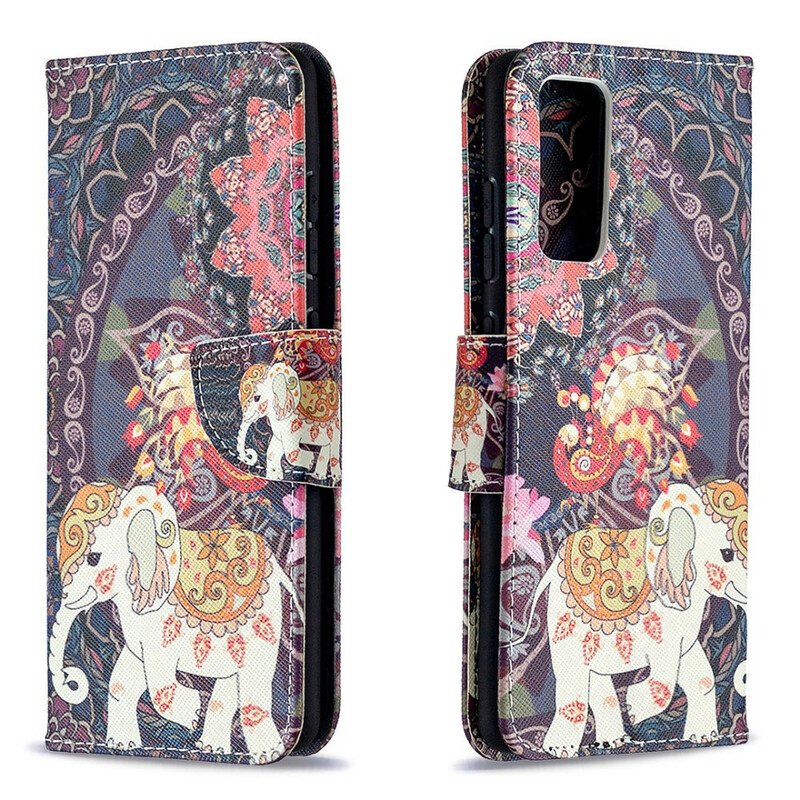Fodral Samsung Galaxy S20 FE Etniska Elefanter Mandala