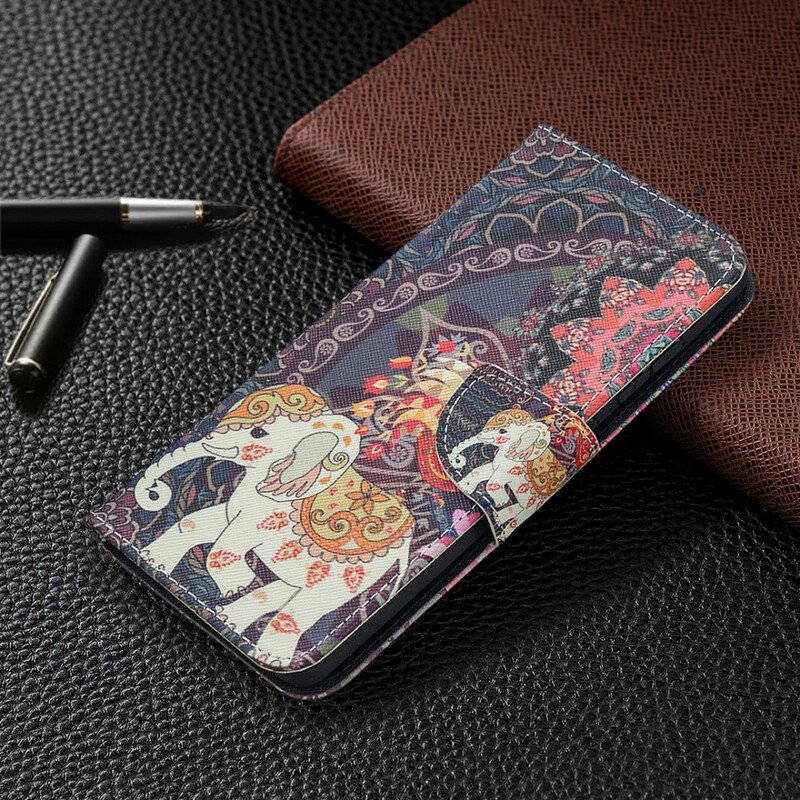 Fodral Samsung Galaxy S20 FE Etniska Elefanter Mandala