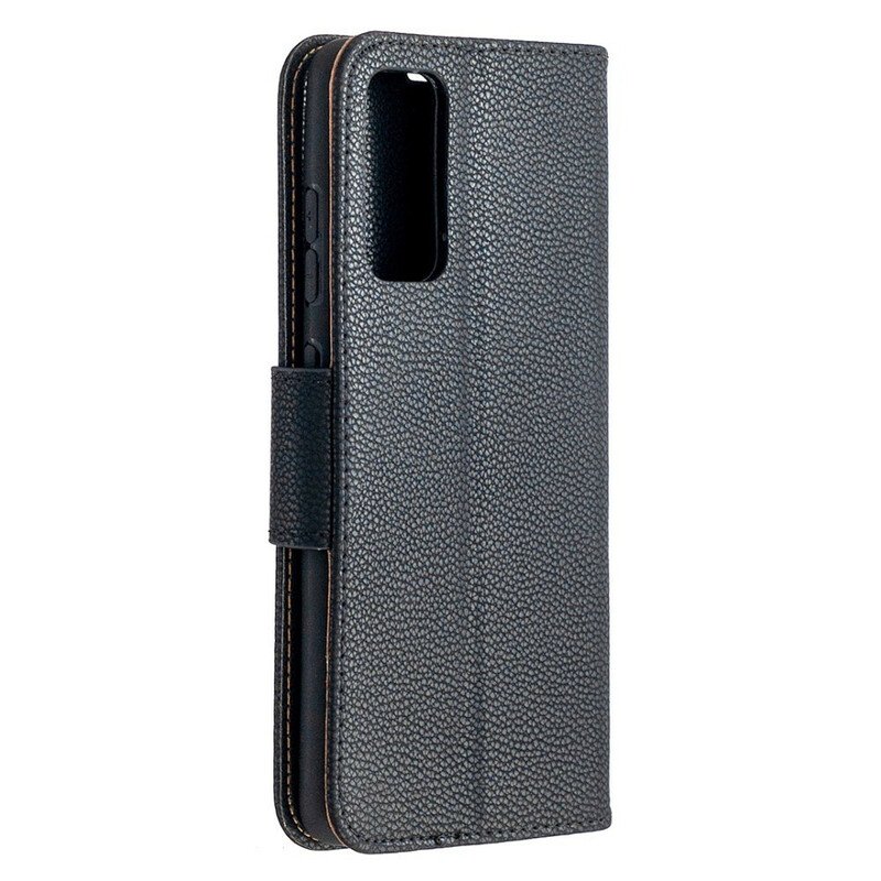 Fodral Samsung Galaxy S20 FE Folio-fodral Litchi Rabat Oblique