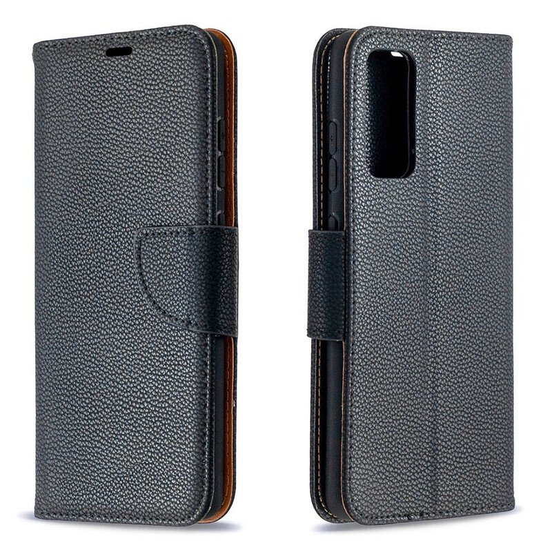 Fodral Samsung Galaxy S20 FE Folio-fodral Litchi Rabat Oblique