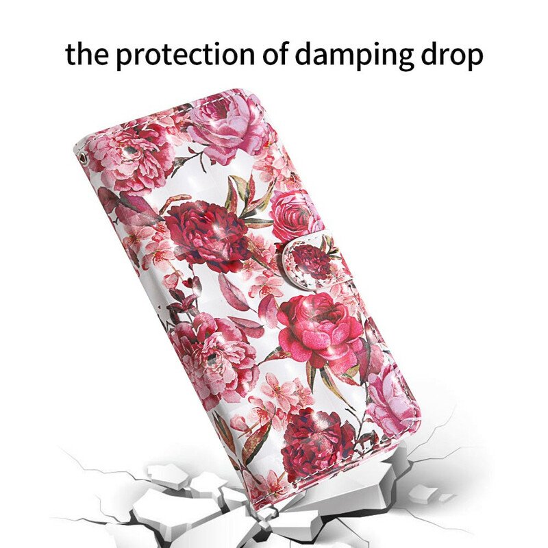 Fodral Samsung Galaxy S20 FE Ljusfläcksrosor Med Snodd