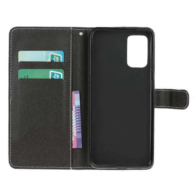 Fodral Samsung Galaxy S20 FE Med Kedjar Strappy Black Cat Eyes