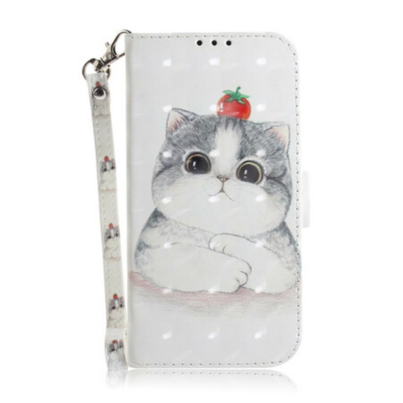 Fodral Samsung Galaxy S20 FE Med Kedjar Tomat På Katten Med En Rem