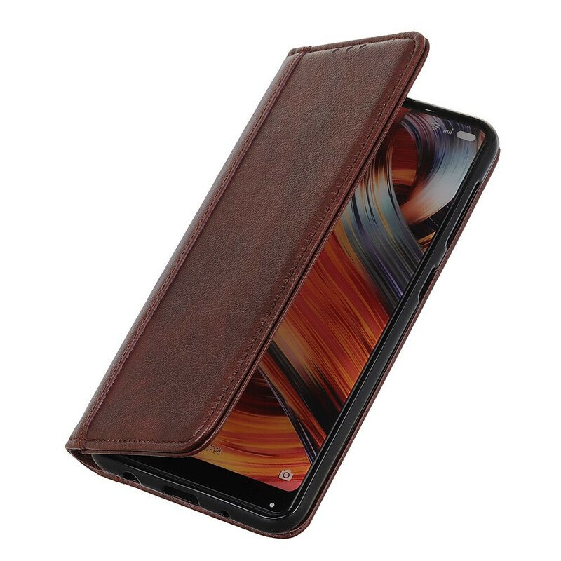 Folio-fodral Samsung Galaxy S20 FE Läderfodral Klassiskt Split Litchi Läder