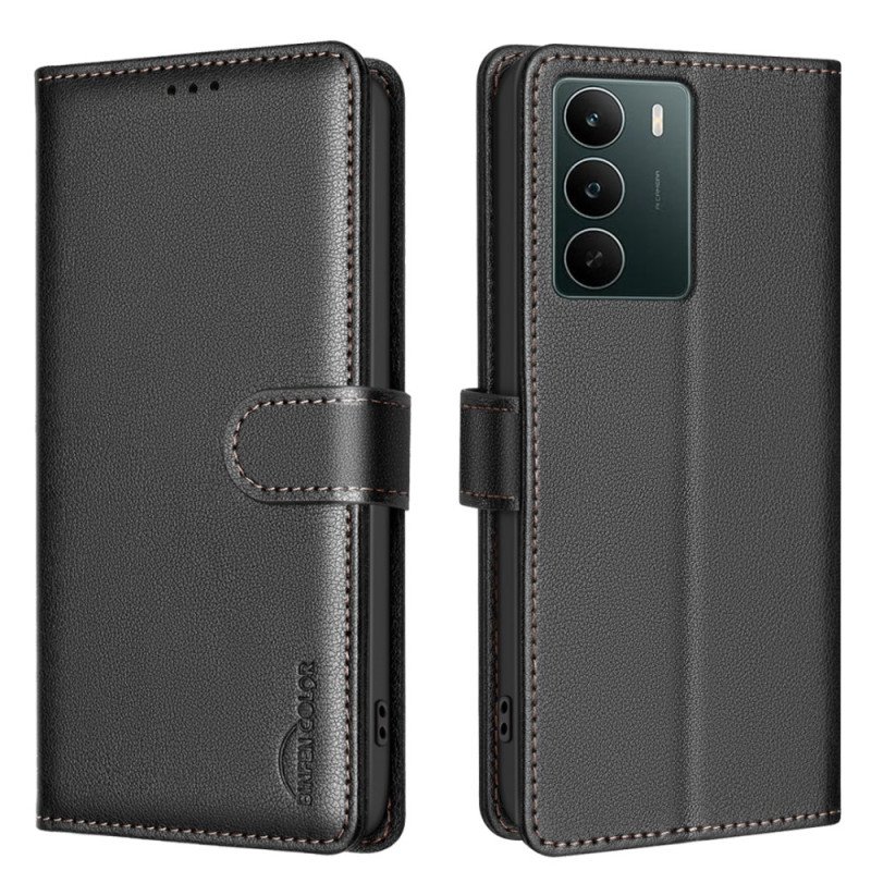 Läderfodral Realme C71 Telefonfodral Binfen Color Rfid-plånbok