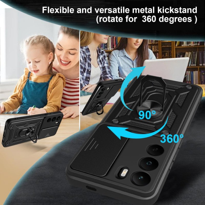 Skal Realme C71 Skjutbart Kameraskydd Och Stativ