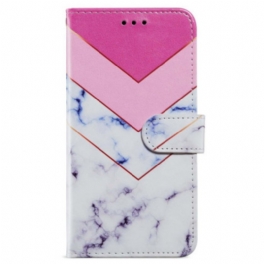 Fodral Oppo A98 5g Rökt Marmor Med Rem