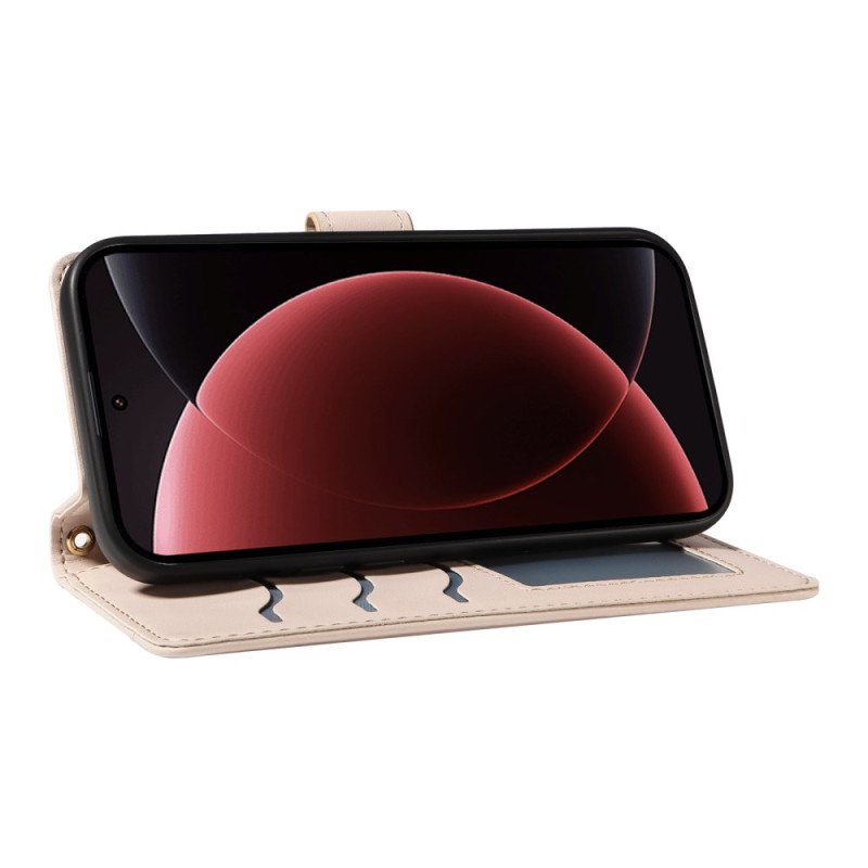 Fodral För Xiaomi 15 Ultra Vadderat Med Rem Och Axelrem