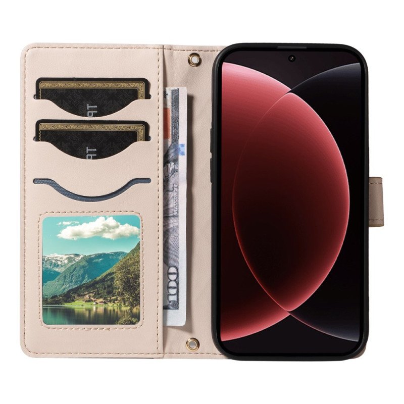 Fodral För Xiaomi 15 Ultra Vadderat Med Rem Och Axelrem