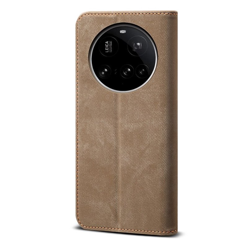 Folio-fodral Xiaomi 15 Ultra Denim Tyg