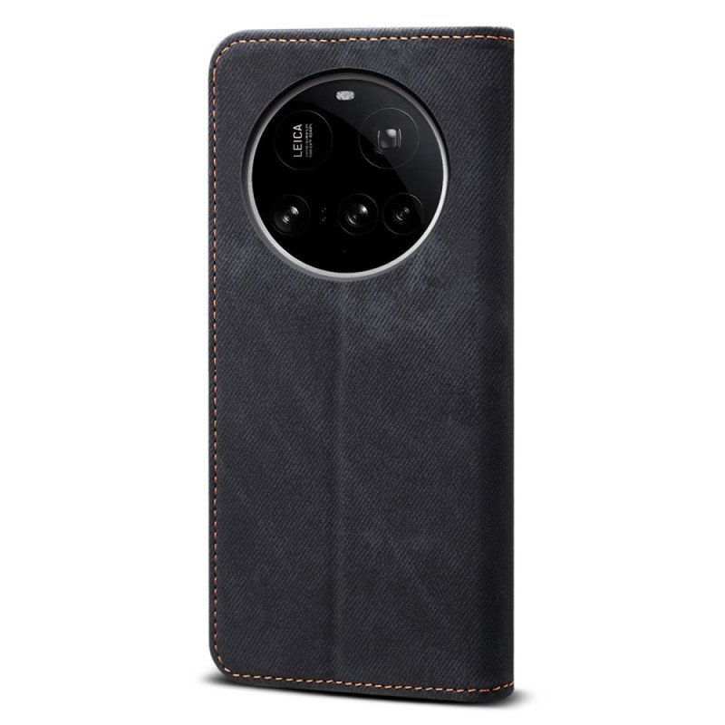 Folio-fodral Xiaomi 15 Ultra Telefonfodral Denimtyg
