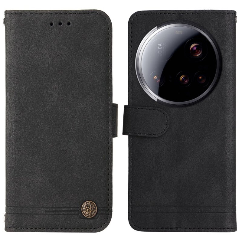 Läderfodral Xiaomi 15 Ultra Telefonfodral Dekorativ Nit