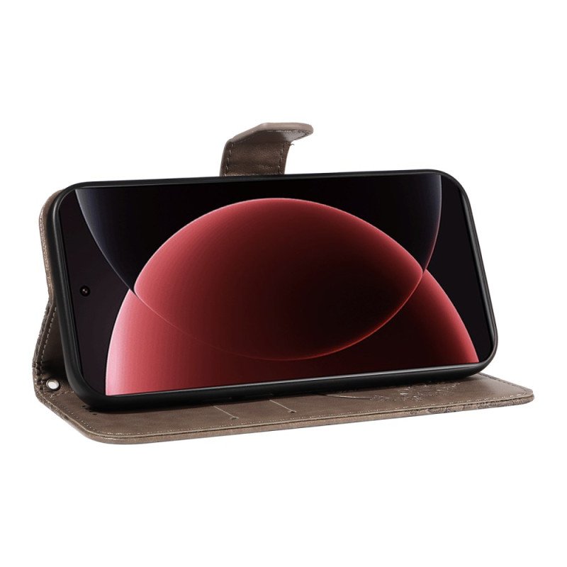 Läderfodral Xiaomi 15 Ultra Telefonfodral Fjärilsdesign