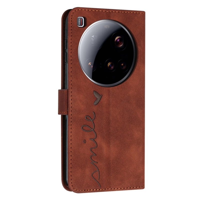 Läderfodral Xiaomi 15 Ultra Telefonfodral Leendedesign