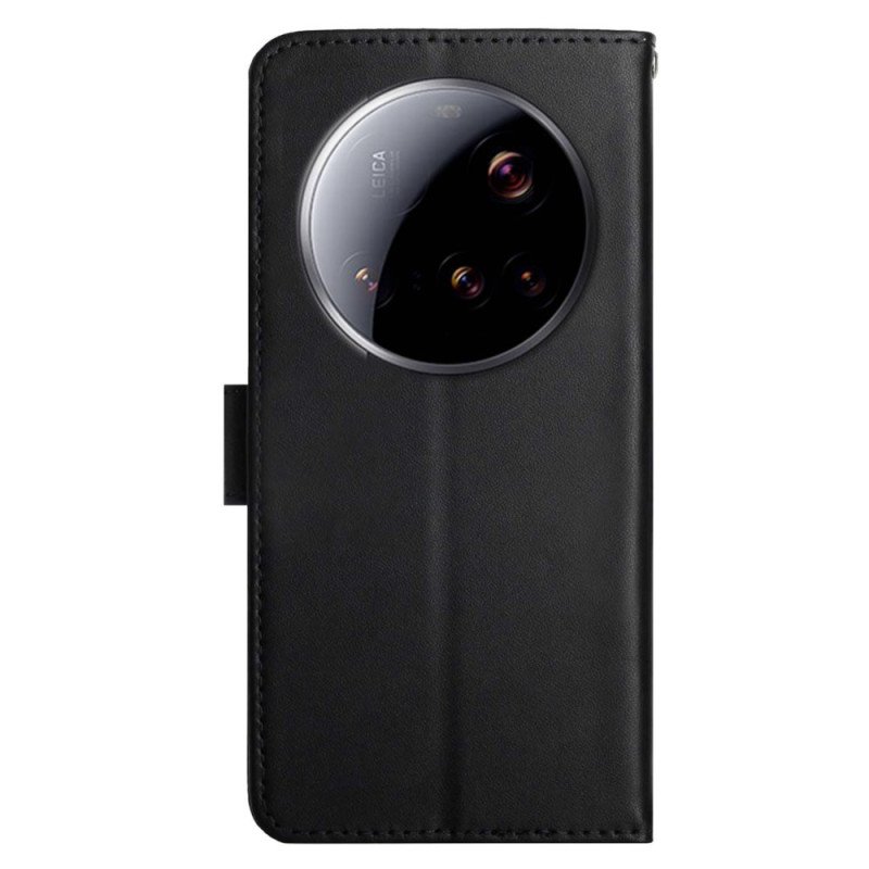 Läderfodral Xiaomi 15 Ultra Telefonfodral Nappaläder