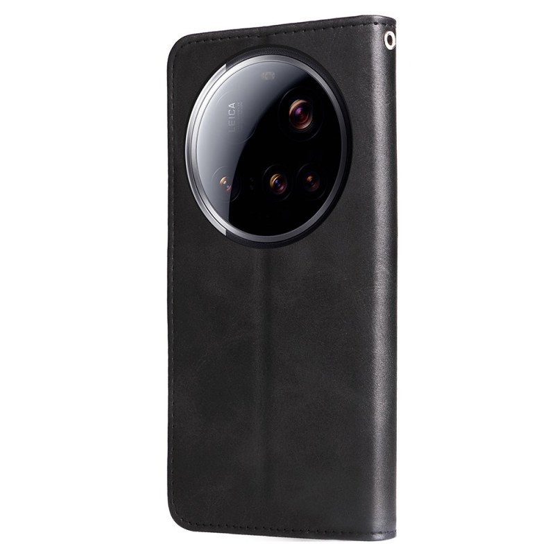 Läderfodral Xiaomi 15 Ultra Telefonfodral Plånbok Med Dragkedja