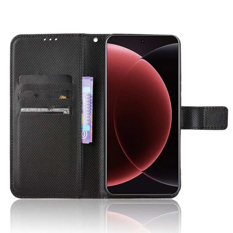 Läderfodral Xiaomi 15 Ultra Telefonfodral Remsömmar