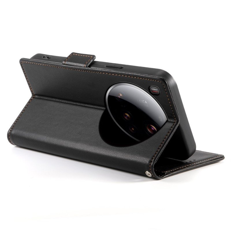 Läderskal Fodral Xiaomi 15 Ultra Dubbel Spänne