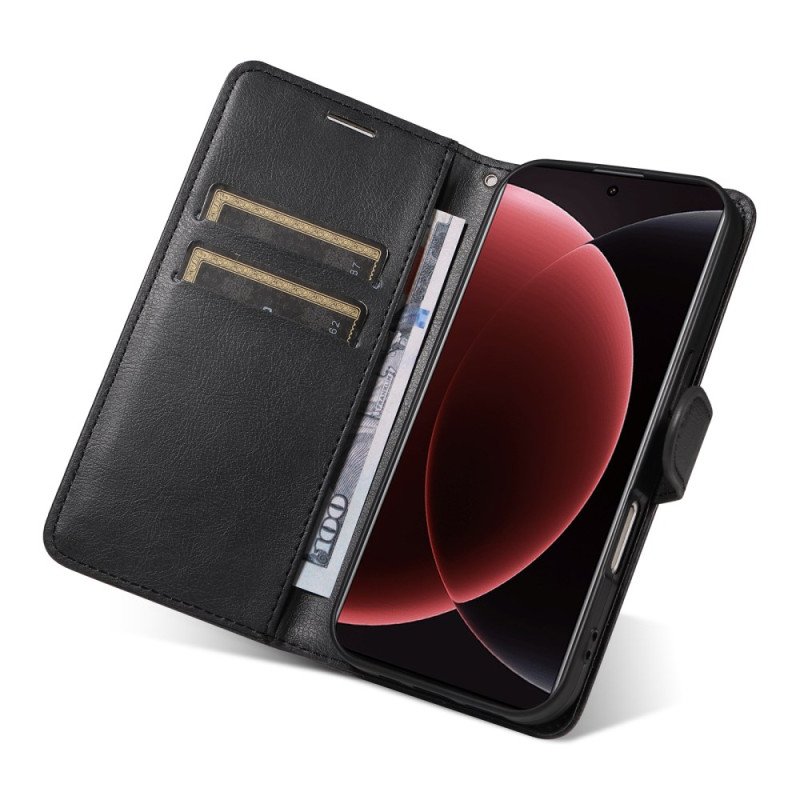 Läderskal Fodral Xiaomi 15 Ultra Enfärgat Konstläder